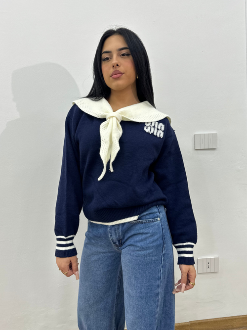MAGLIONCINO SEAMAN BLU