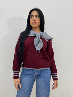 MAGLIONCINO SEAMAN BORDEAUX