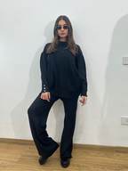 COORDINATO IN LANA NERO