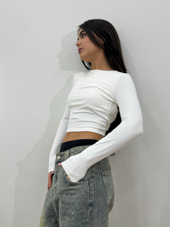 TOP IN LICRA BIANCO