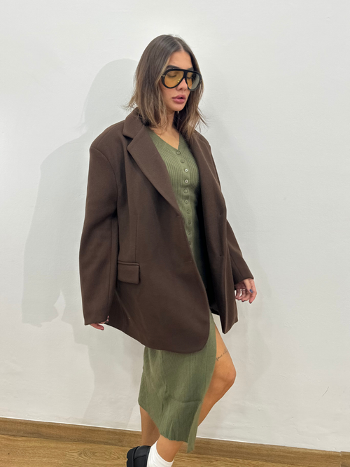 GIACCA COAT MARRONE