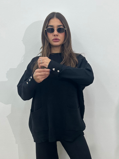 COORDINATO IN LANA NERO